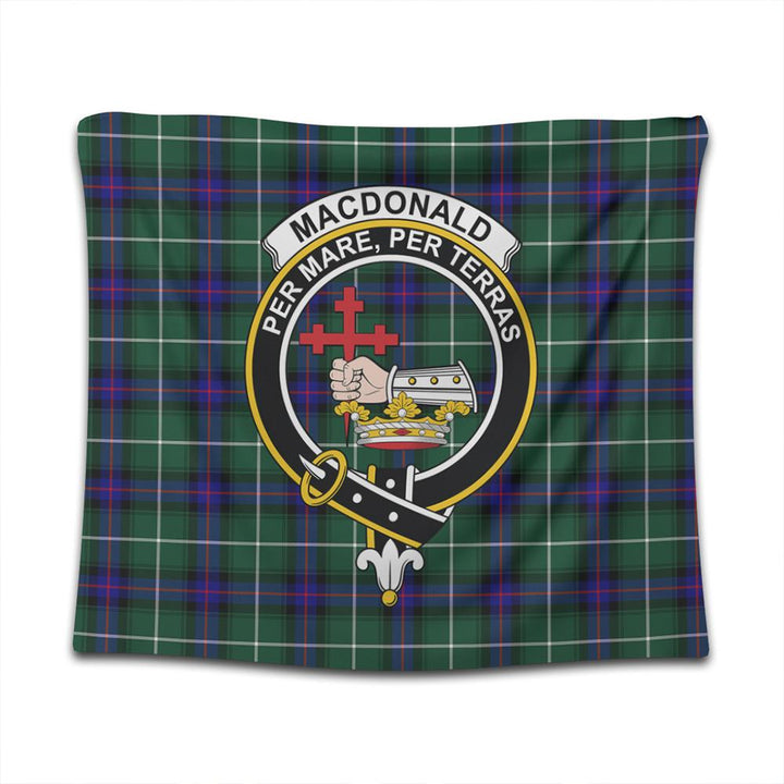MacDonald of the Isles Hunting Modern Tartan Classic Crest Tapestry