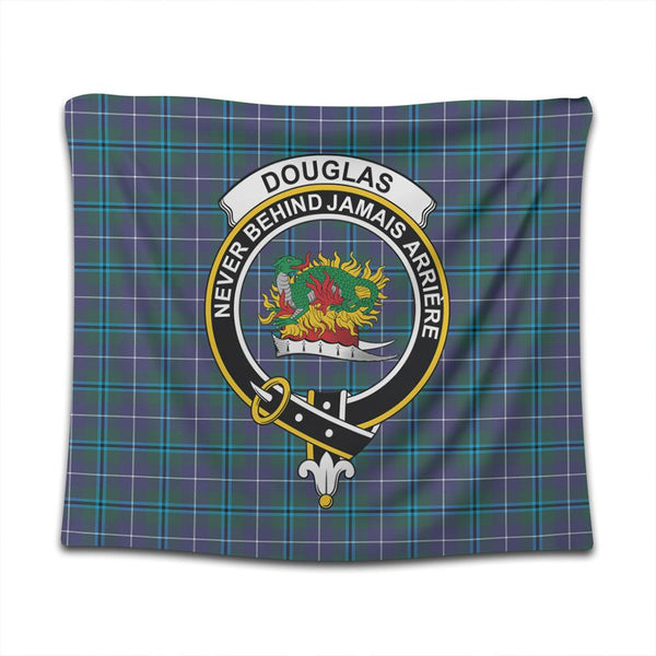 Douglas Modern Tartan Classic Crest Tapestry