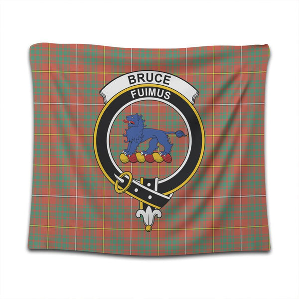 Bruce Ancient Tartan Classic Crest Tapestry