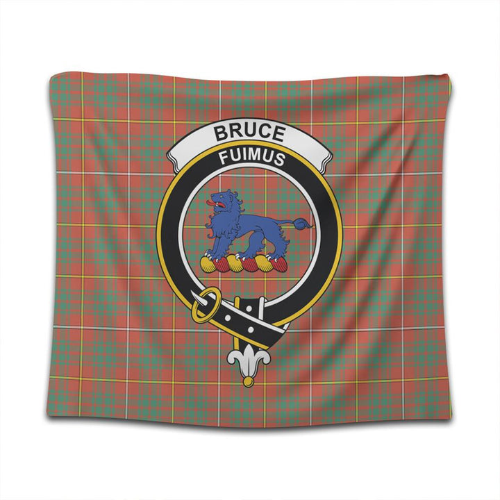 Bruce Ancient Tartan Classic Crest Tapestry