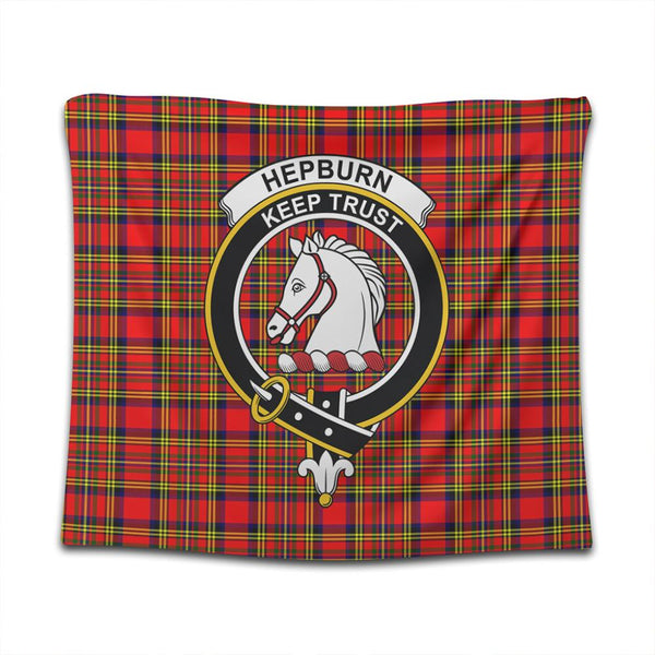 Hepburn Tartan Classic Crest Tapestry