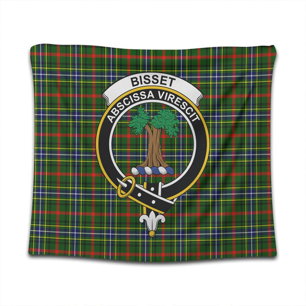 Bisset Tartan Classic Crest Tapestry