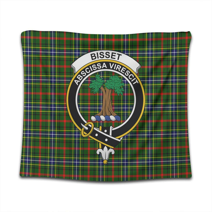 Bisset Tartan Classic Crest Tapestry