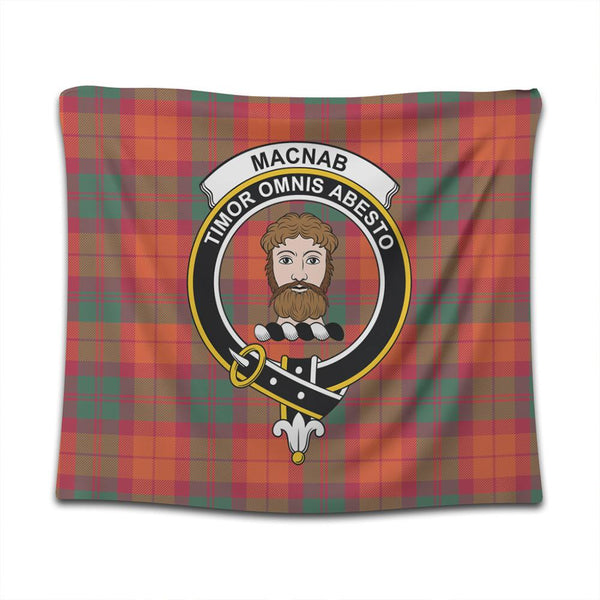 MacNab Ancient Tartan Classic Crest Tapestry