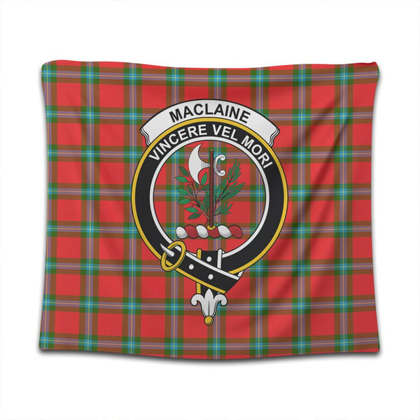MacLaine of Loch Buie Hunting Ancient Tartan Classic Crest Tapestry