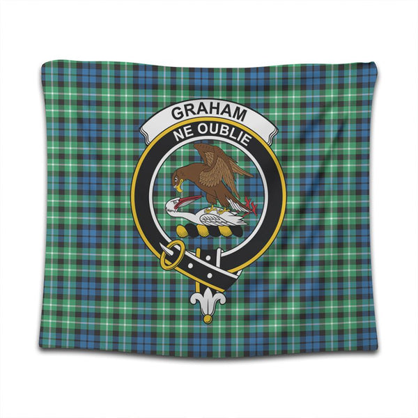 Graham of Montrose Ancient Tartan Classic Crest Tapestry