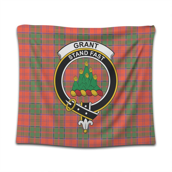 Grant Ancient Tartan Classic Crest Tapestry