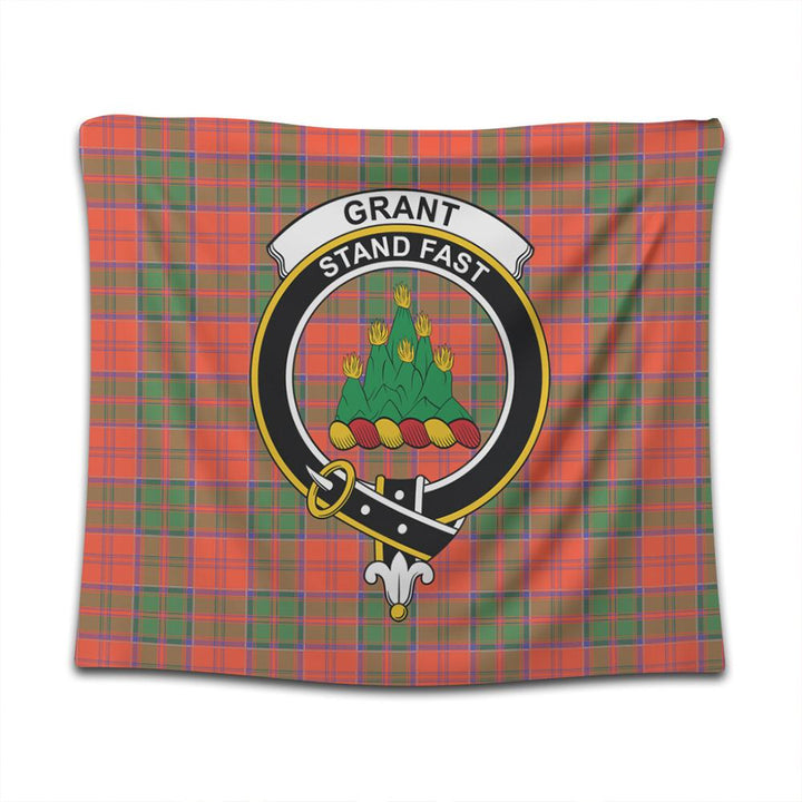 Grant Ancient Tartan Classic Crest Tapestry