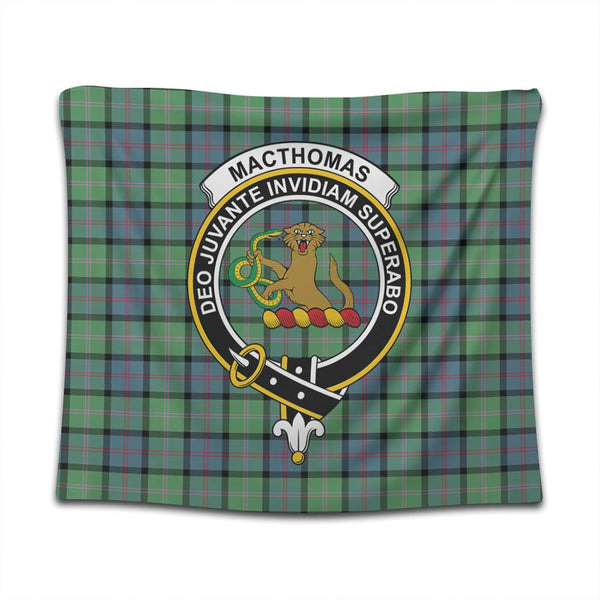 MacThomas Ancient Tartan Classic Crest Tapestry