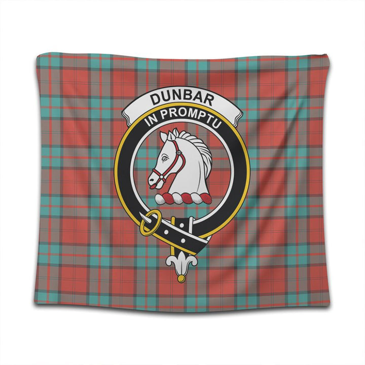 Dunbar Ancient Tartan Classic Crest Tapestry