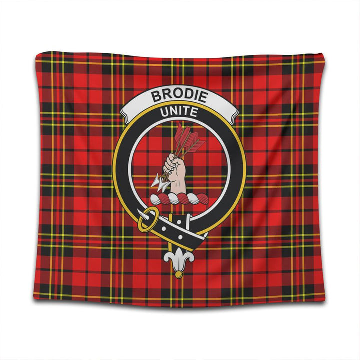 Brodie Modern Tartan Classic Crest Tapestry