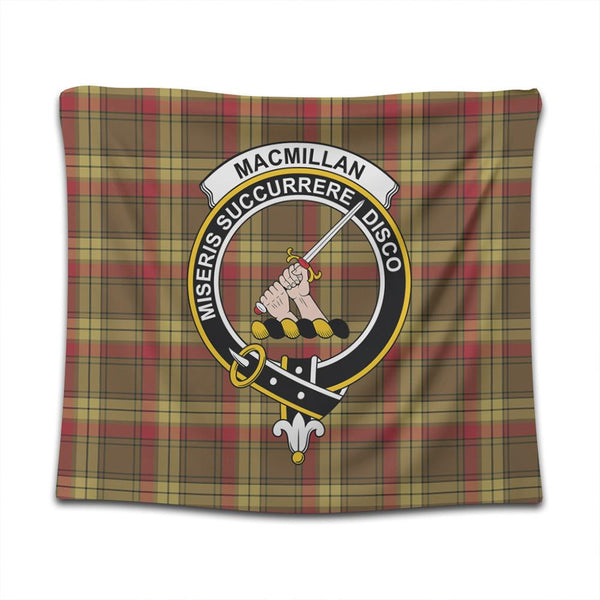 MacMillan Old Weathered Tartan Classic Crest Tapestry