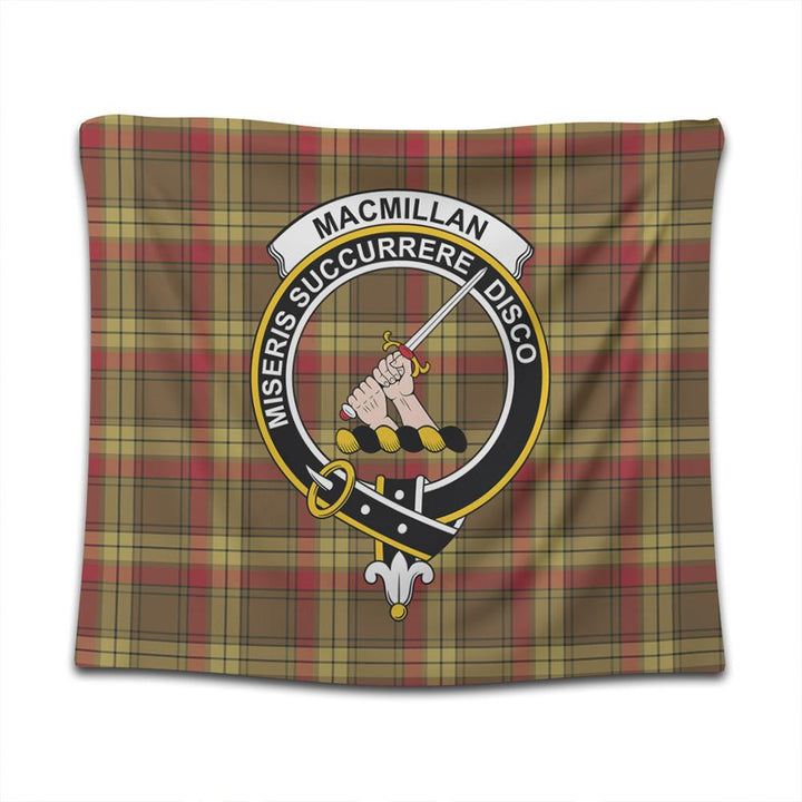 MacMillan Old Weathered Tartan Classic Crest Tapestry