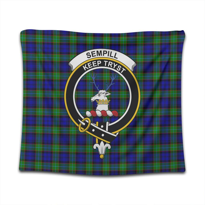 Sempill Modern Tartan Classic Crest Tapestry
