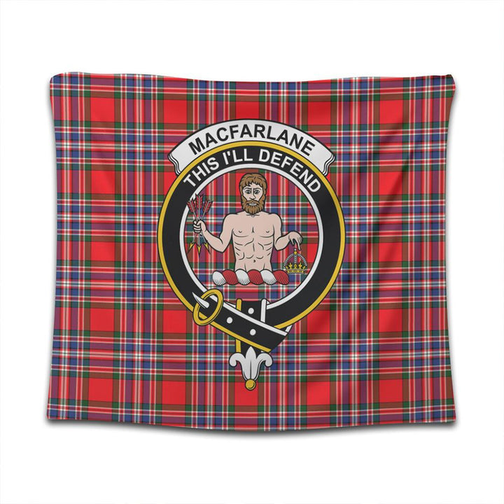 MacFarlane Modern Tartan Classic Crest Tapestry
