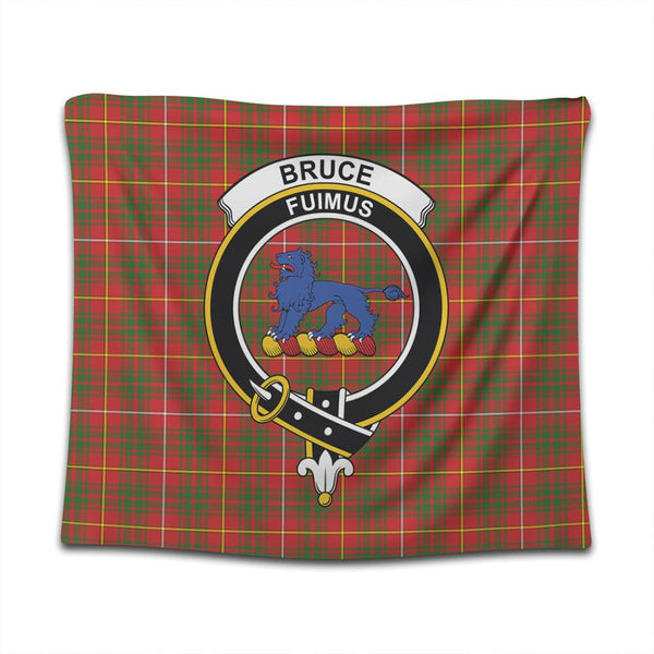 Bruce Modern Tartan Classic Crest Tapestry