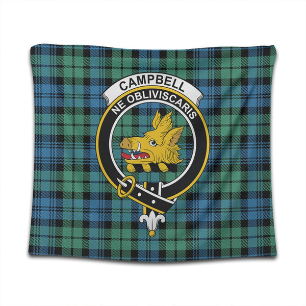 Campbell Ancient 01 Tartan Classic Crest Tapestry