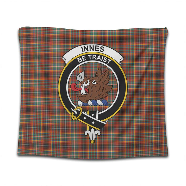 Innes Ancient Tartan Classic Crest Tapestry