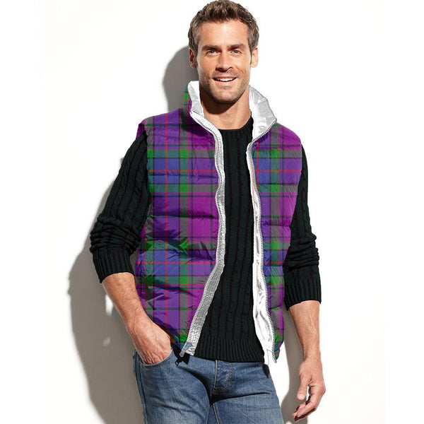 Wardlaw Modern Tartan Classic Puffer Vest for Men and Women