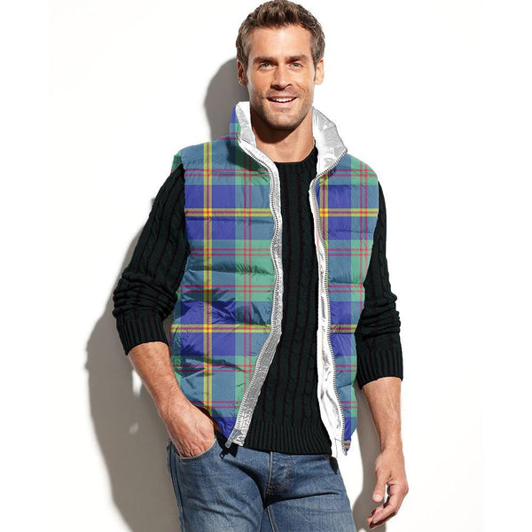 US Marine Tartan Classic Puffer Vest for Men and Women