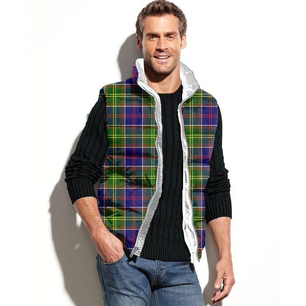 Ayrshire District Tartan Classic Puffer Vest for Men and Women