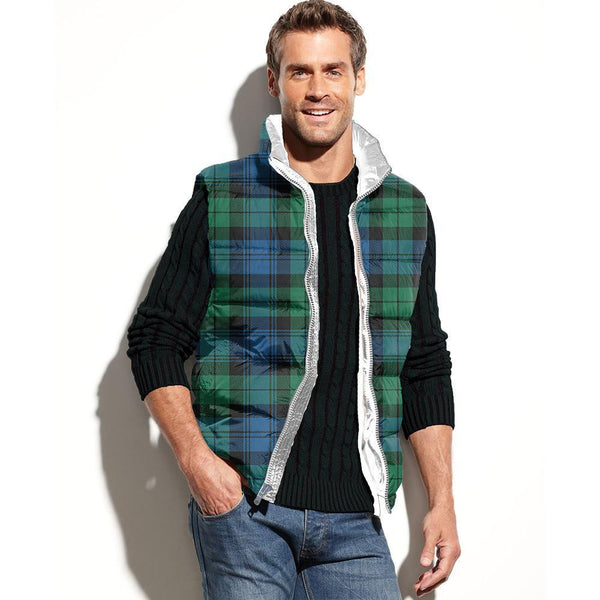 Blackwatch Ancient Tartan Classic Puffer Vest for Men and Women