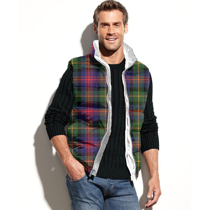 Logan Modern Tartan Classic Puffer Vest for Men and Women