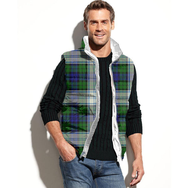 Blackwatch Dress Modern Tartan Classic Puffer Vest for Men and Women