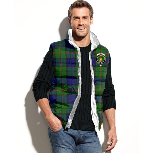 Dundas Tartan Classic Crest Puffer Vest For Men and Women