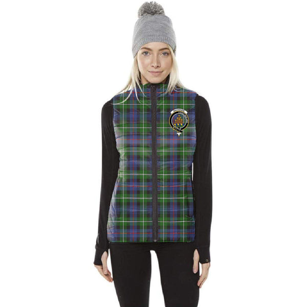 MacKenzie Tartan Classic Crest Puffer Vest For Men and Women