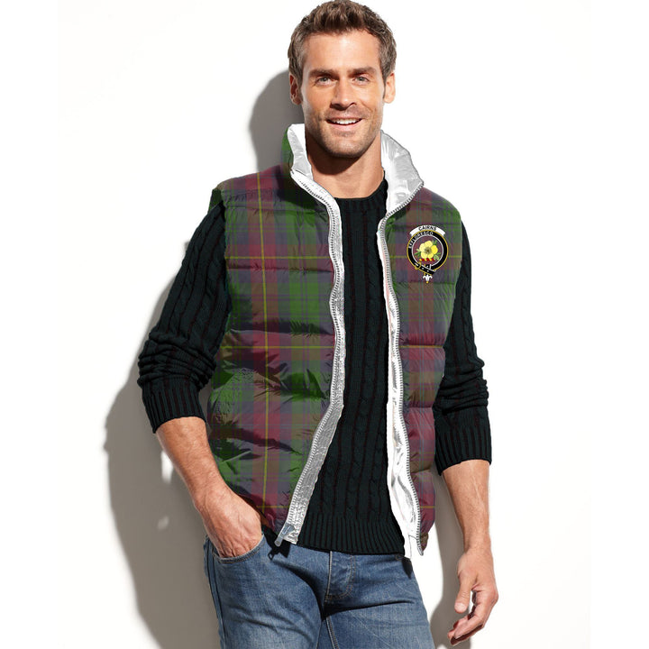 Cairns Tartan Classic Crest Puffer Vest For Men and Women