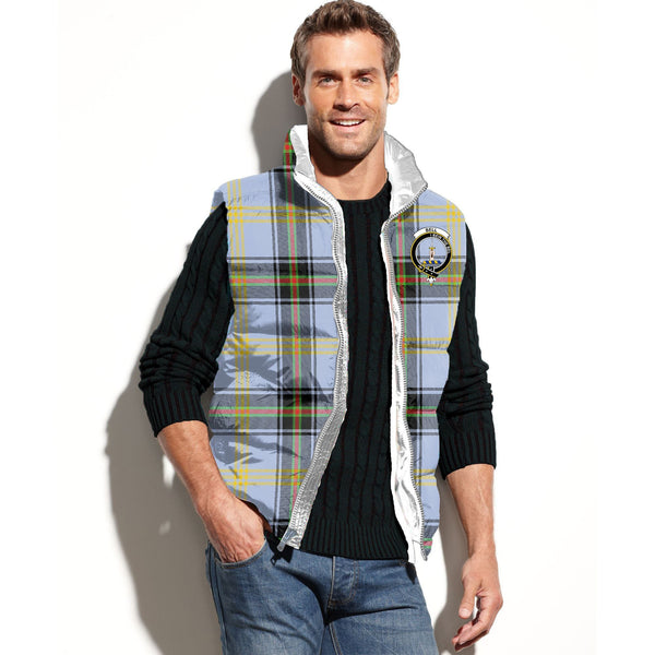 Bell of the Borders Tartan Classic Crest Puffer Vest For Men and Women
