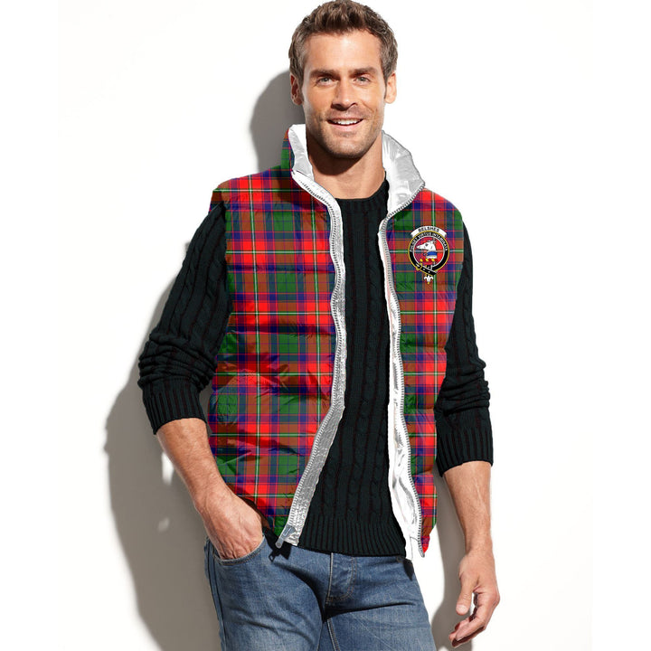 Belshes (or Belsches) Tartan Classic Crest Puffer Vest For Men and Women