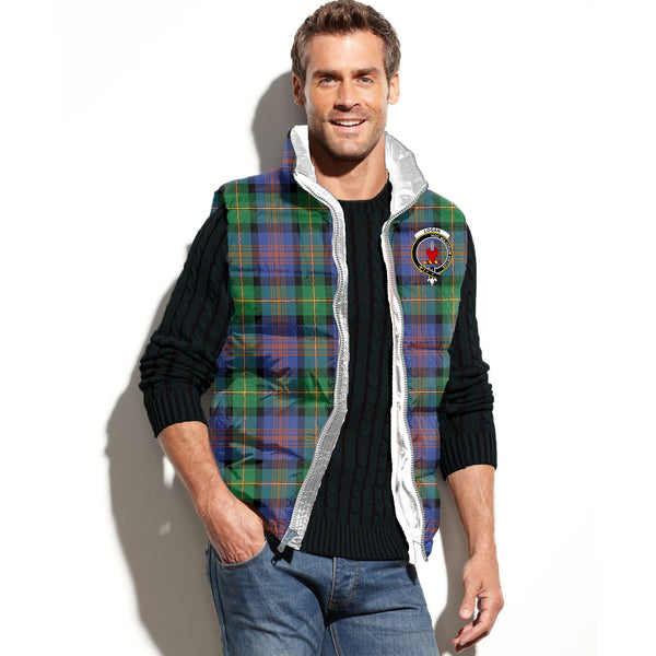 Logan Tartan Classic Crest Puffer Vest For Men and Women