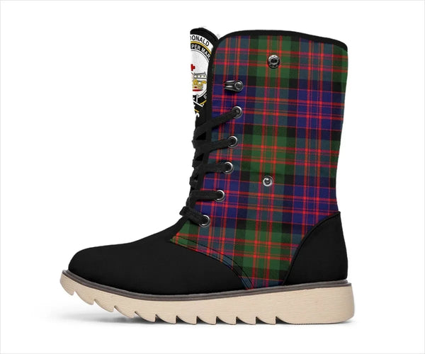 MacDonald (Clan Tartan Donald) Tartan Classic Crest Snow Boots