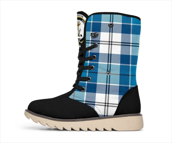 Roberton Tartan Classic Crest Snow Boots