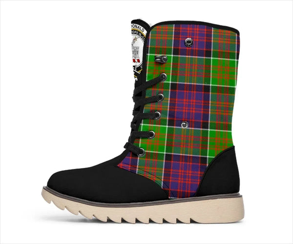 MacDonald (Clan Tartan Ranald) Tartan Classic Crest Snow Boots