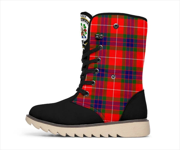Fraser Tartan Classic Crest Snow Boots