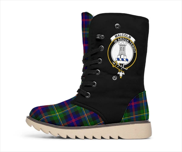 Malcolm (or MacCallum) Tartan Classic Crest Snow Boots