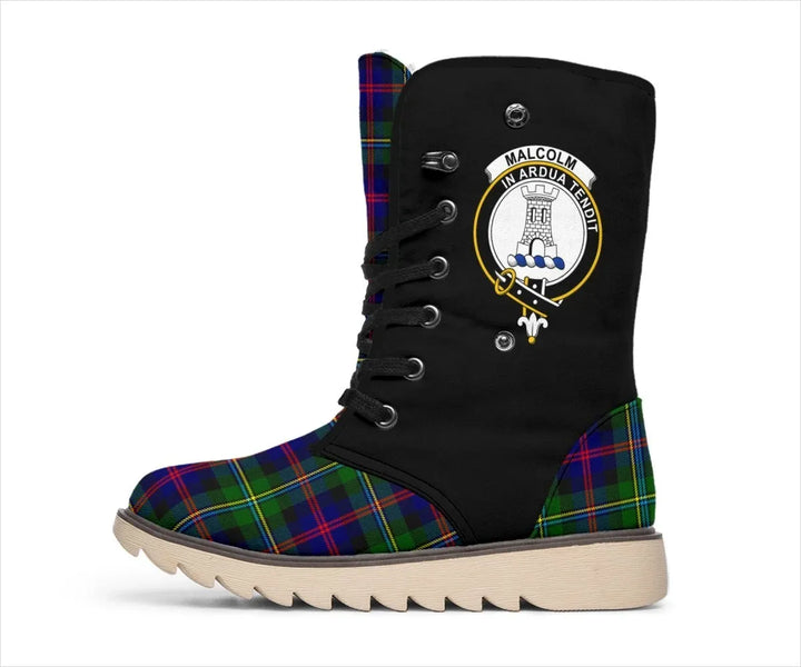 Malcolm (or MacCallum) Tartan Classic Crest Snow Boots