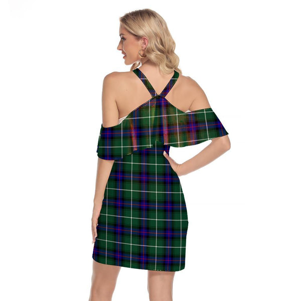 MacDonald of the Isles Hunting Modern Tartan Classic Shoulder Cami Dress