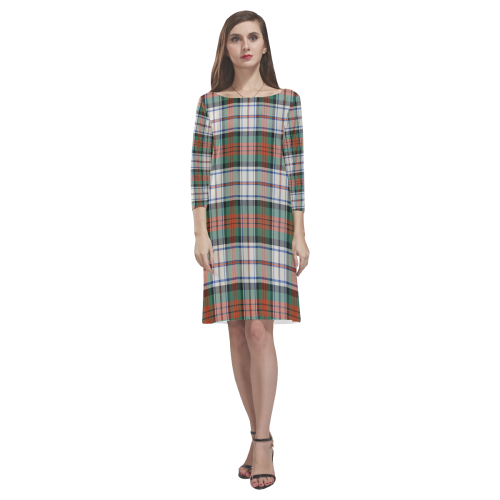 Macduff Dress Ancient Tartan Classic Round Neck Dress