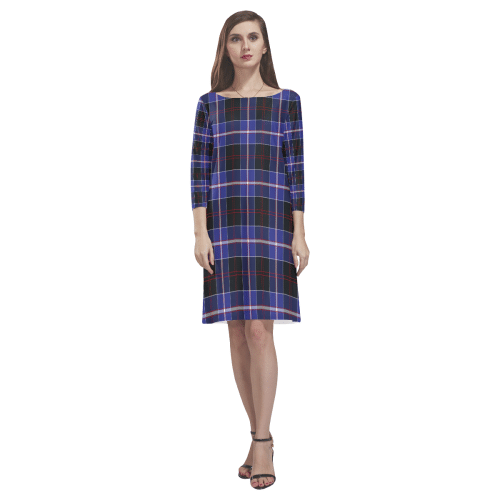 Dunlop Modern Tartan Classic Round Neck Dress