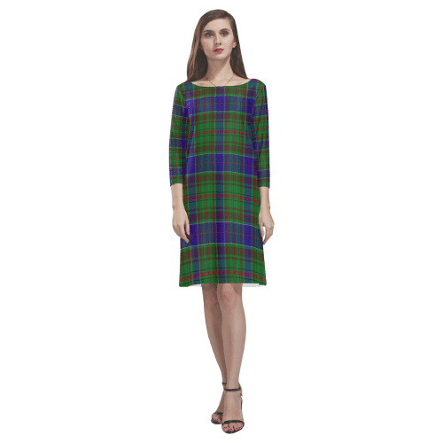 Adam Tartan Classic Round Neck Dress