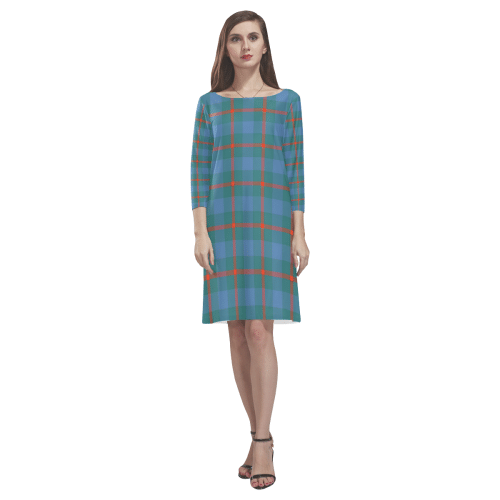 Agnew Ancient Tartan Classic Round Neck Dress