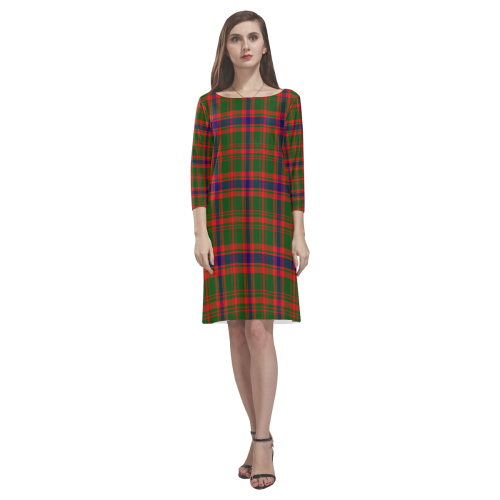 Nithsdale District Tartan Classic Round Neck Dress