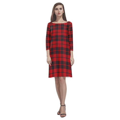 Ettrick District Tartan Classic Round Neck Dress