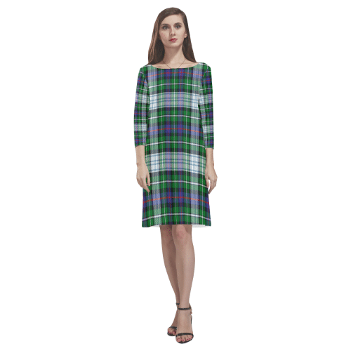 Mackenzie Dress Modern Tartan Classic Round Neck Dress