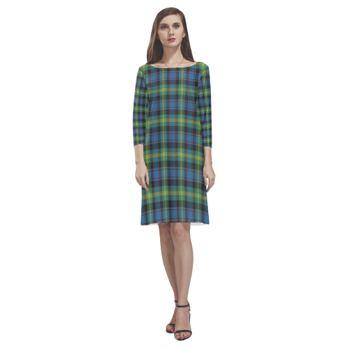 Watson Ancient Tartan Classic Round Neck Dress
