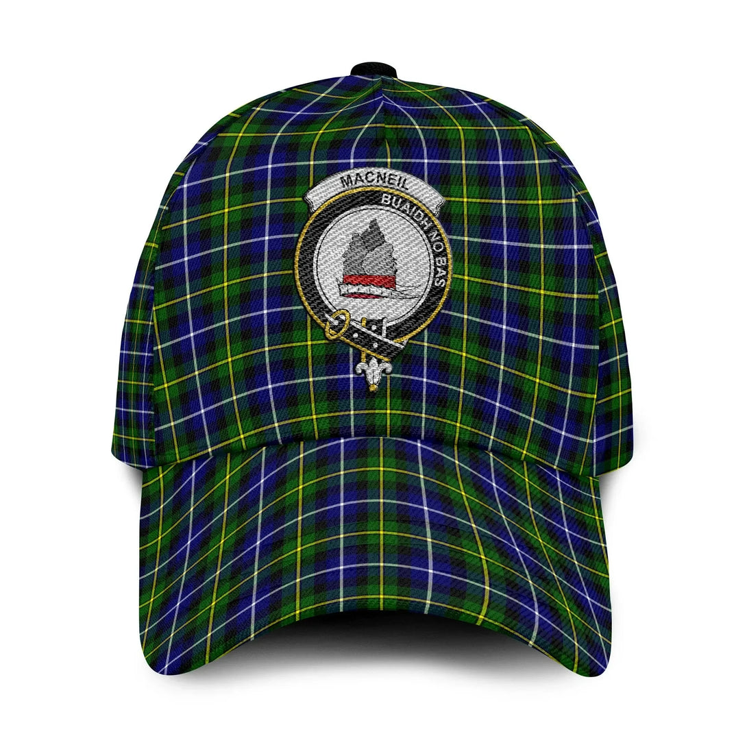MacNeill of Barra Modern Tartan Crest Zipper Hoodie - Half Of Me Style